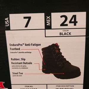 Brahma steel toe work boots for her